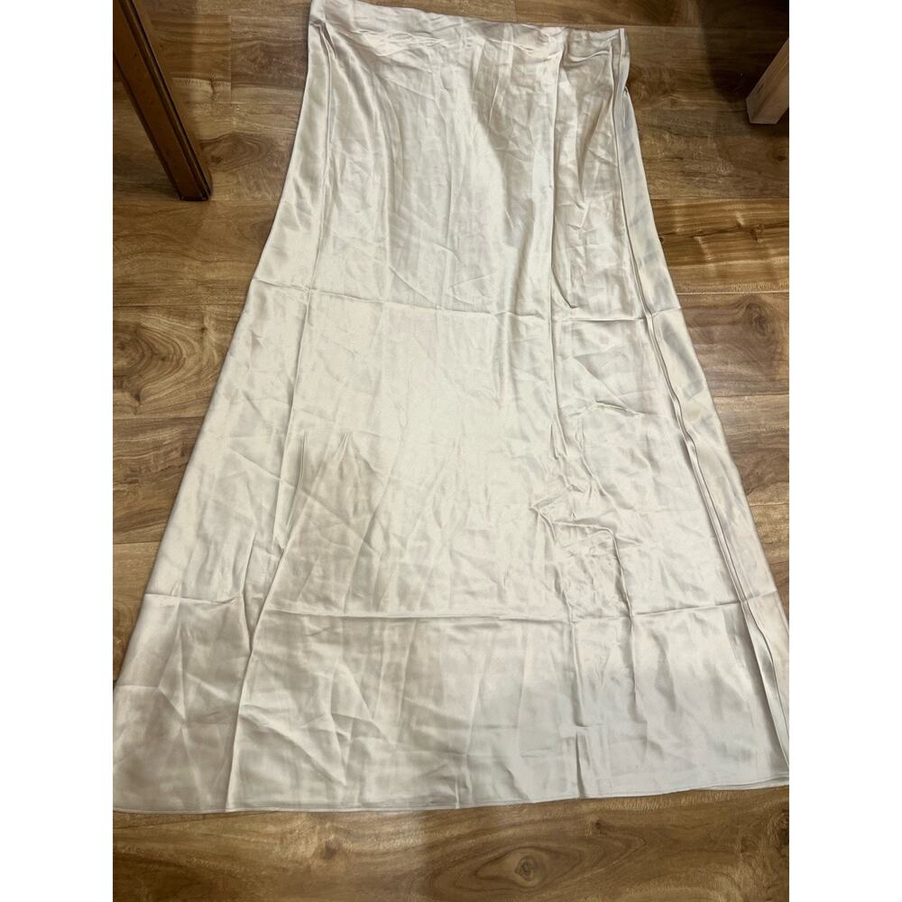 Quince Pure Silk Slip Skirt Washable - XL- Champagne NWT